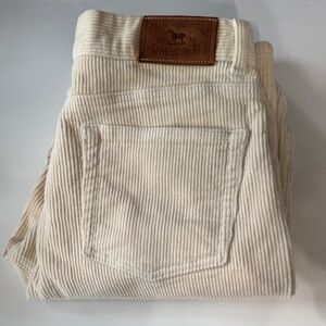 Vtg Ralph Lauren Cream Corduroy Pants